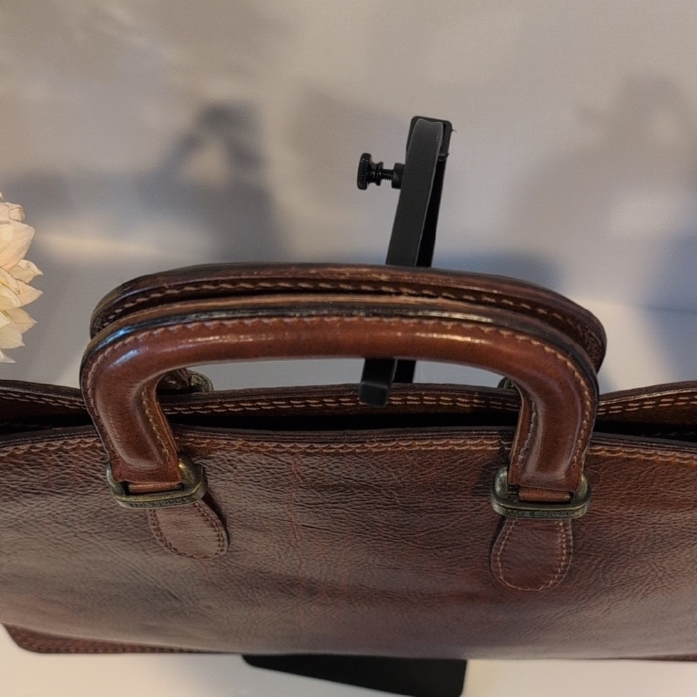 The Bridge - Brown Leather Briefcase Good Used Condition - Picture 5 of 13